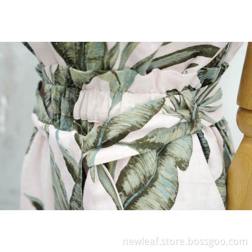 Sexy Women Grass Print jumpsuit